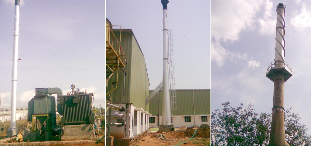 Fabrication and Erection of Chimney